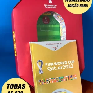 KIT ÁLBUM DOURADO NUMERADO - COPA DO MUNDO 2022
