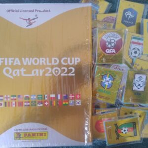 KIT ÁLBUM DOURADO COMPLETO COPA DO MUNDO 2022